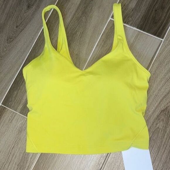 lululemon athletica Tops - NWT Lululemon Align Nulu Crop Style Tank  YELLOW SERPENTINE Perfect! TANK SIZE 8